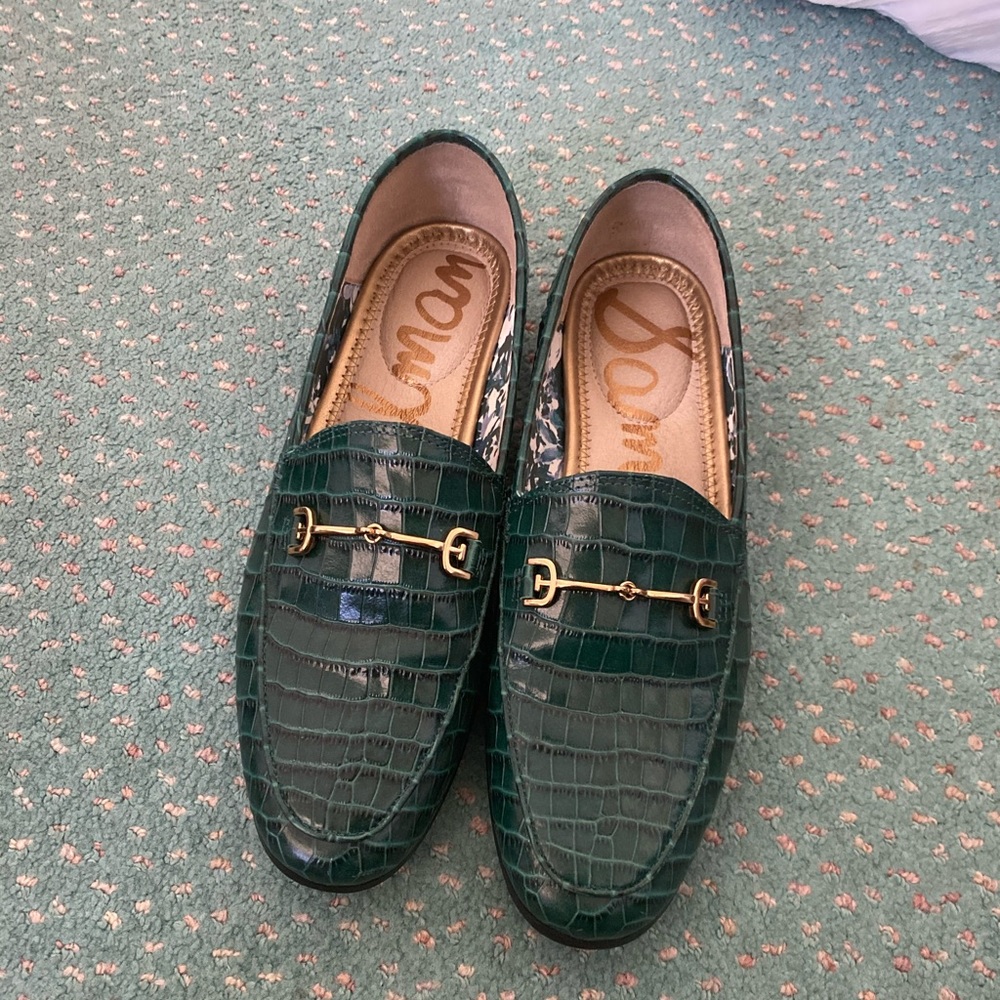 Sam Edelman Loraine Women's Flats Green Croc print